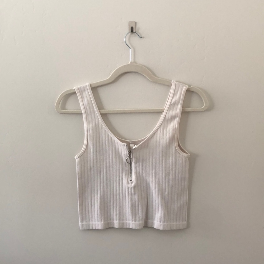 Ribbed and cropped tank